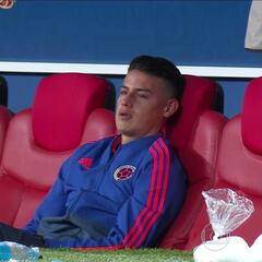 La desoladora imagen de James Rodríguez tras la eliminación