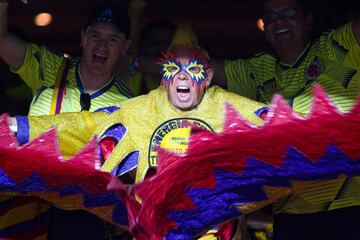 La Selección Colombia clasifica a octavos de final después de un cerrado partido contra Qatar en el estadio de Sao Paulo, Morumbí.