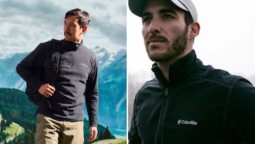 Forro polar Columbia Klamath Range con media cremallera de color negro para hombre