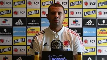 Edwin Cardona en rueda de prensa de la Selección Colombia