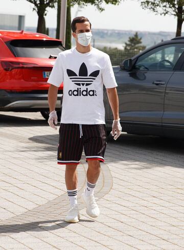 Lucas Vázquez durante las pruebas médicas realizadas esta mañana en la Ciudad Deportiva del Real Madrid. 