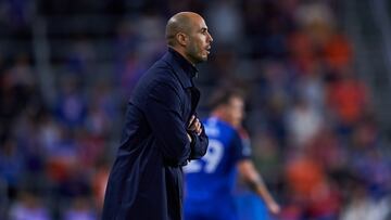 Guido Pizarro head coach of Tigres during the round of 16 first leg match between FC Cincinnati and Tigres UANL as part of the CONCACAF Champions Cup 2025, at TQL Stadium on March 04, 2025 in Cincinnati, Ohio, United States.