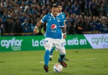 Partido de ida de la Final Liga Águila 2017-II en el estadio El Campín. Millonarios ganó 1-0 a Santa Fe.