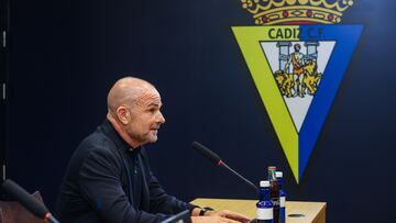 Paco López en su presentación como nuevo entrenador del Cádiz Club de Fútbol