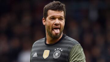 Michael Ballack en un Inglaterra-Alemania de veteranos.