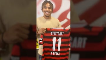 ¡En alemán! El saludo de Juan Perea a los hinchas de Stuttgart