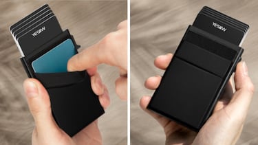 Protege tu documentación con esta cartera del tamaño de una tarjeta y con bloqueo RFID