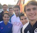 Nadal, Djokovic, Federer y el selfie de los 55 Grand Slam