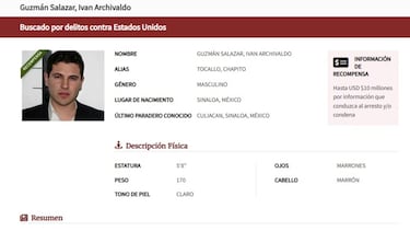 Esta es la millonaria suma que ICE ofrece por Iván Archivaldo Guzmán
