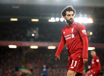 El egipcio ha tenido sus mejores años como jugador en el Liverpool. En 2018, el año en el que alcanzó su mayor valor de mercado, fue Mejor Jugador de la Premier, Bota de Oro o Premio Puskas entre otras distinciones individuales.