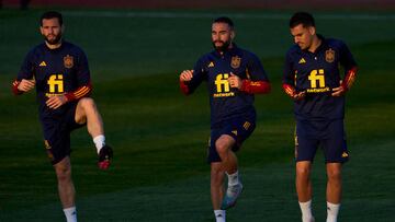 Nacho, Carvajal y Ceballos.