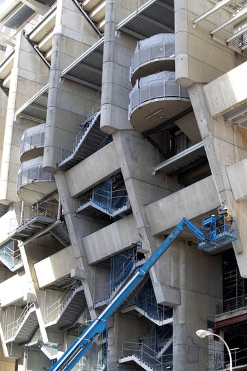 Este es el estado actual de las obras del Santiago Bernabéu.