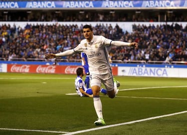 Real Madrid's Morata sends a message to Zinedine Zidane