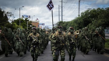 Bogotá. Julio 20 del 2018. Desfile Militar del día de la declaración de independencia (Colprensa -Diego Pineda)