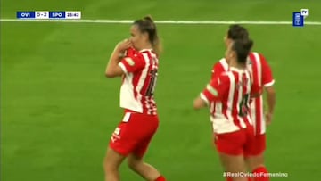 ¡Muchísimo talento ahí! El golazo estratosférico del Sporting en el derbi asturiano femenino