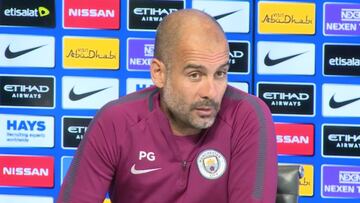 Guardiola responde a Tebas: "Que intente mirar a la Premier"