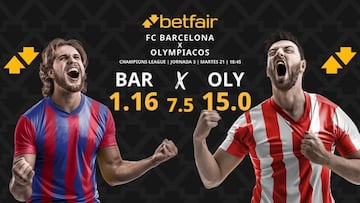 FC Barcelona vs. Olympiacos: horario, dónde ver, pronósticos y clasificación