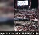 El cántico de los hinchas de River atacando a la barra brava y a Boca