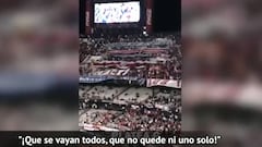 El cántico de los hinchas de River atacando a la barra brava y a Boca