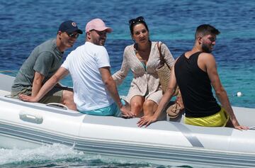 Zidane de vacaciones con su familia en la playa