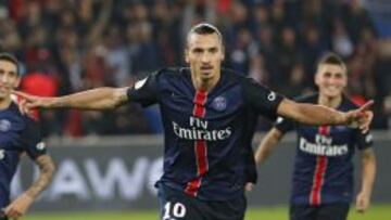 Ibrahimovic marc&oacute; dos goles ante el Marsella y ya es m&aacute;ximo goleador de la historia del PSG.