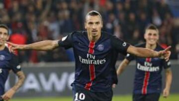 Ibrahimovic marcó dos goles ante el Marsella y ya es máximo goleador de la historia del PSG.