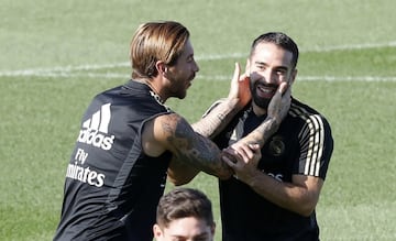 El Madrid entrena pensando en el debut liguero en el Bernabéu