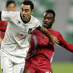 Xavi Hernández acaba la final de la Qatar Cup expulsado