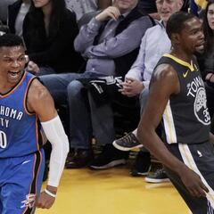 Los Thunder vuelven a arrasar a los Warriors con el dúo Russ-PG