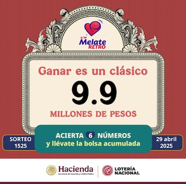 Resultados Melate Retro hoy: números premiados y ganadores del sorteo 1525 | 29 de abril del 2025
