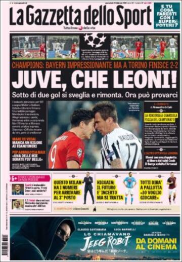 Portadas de la prensa mundial