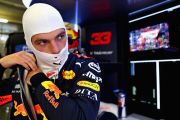 Max Verstappen antes de la clasificación del GP de Austria. 