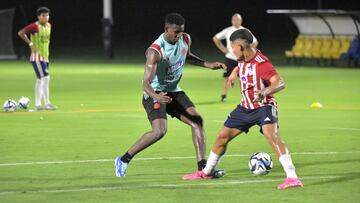 Entrenamiento de la Selección Colombia en Barranquilla