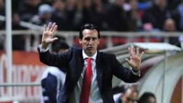 Unai Emery, en el partido ante el Rijeka.