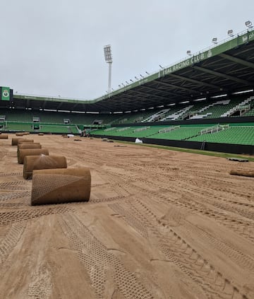 El Racing tuvo que devolver parte de los tepes que habían llegado a El Sardinero.