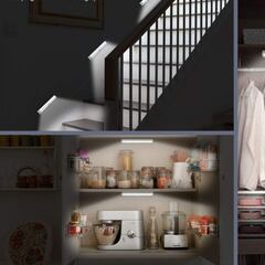 Ilumina tu clóset o los armarios de la cocina con esta lámpara LED de fácil instalación