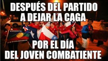 Los mejores memes que dejó la goleada de Chile