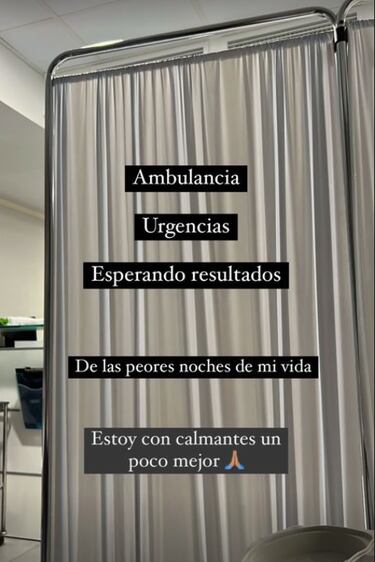 Cristina Porta, ingresada de urgencia en el hospital