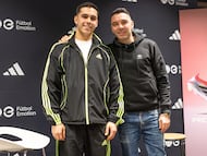 Hugo Sotelo posa con Iago Aspas para AS.