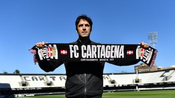 Iñigo Vélez , prsentacion del nuevo entrenador del FC Cartagena, Estadio Cartagonova, Cartagena, Region de Murcia, Spain, 20 Febrero 2026.