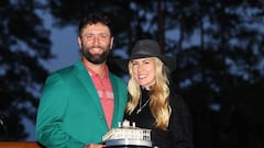 Ceremonia de chaqueta verde en el Masters de Augusta 2023. Jon Rahm campeón.