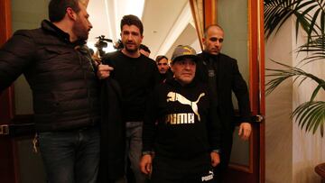 Maradona convivirá con el Nápoles en su visita a Madrid