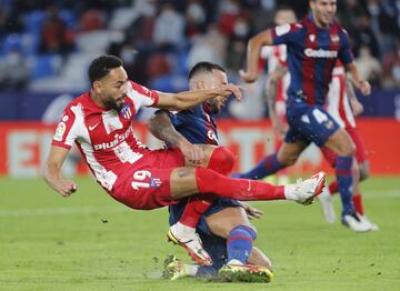 Cunha volvió a adelantar al Atlético al anotar el 1-2.