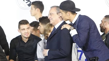 Cristiano Ronaldo y Florentino P&eacute;rez.