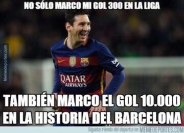 Los memes más divertidos del gol 300 de Messi en el Sporting-Barcelona