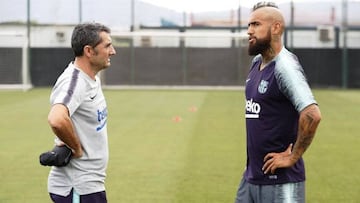 Valverde: "Vidal es de esos jugadores que te dan fiabilidad"