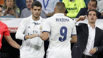 Morata remata más y marca más que Benzema en menos tiempo