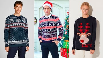 Seis jerséis navideños para hombre y mujer con estampados clásicos y divertidos