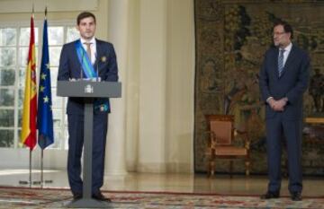 Iker Casillas recibe la medalla al Mérito Deportivo