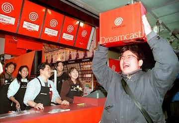 sega dreamcast lanzamiento japon tienda